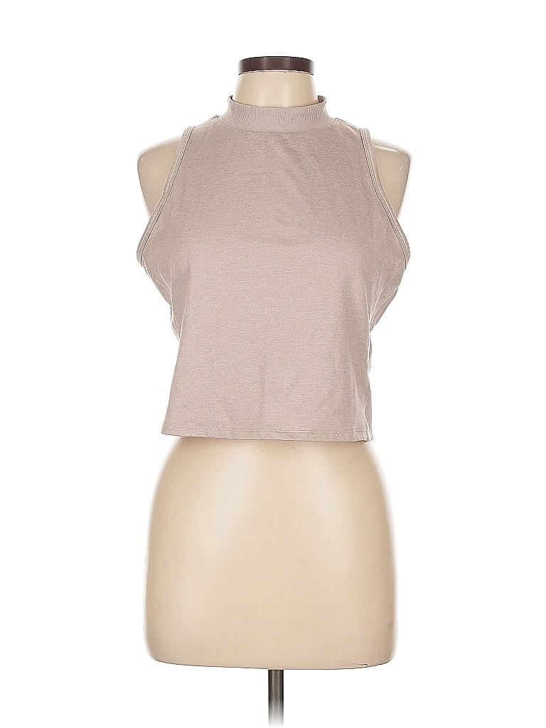 Pre-owned Active By Old Navy Tank Top Tan Halter Neckline Tops In Brown