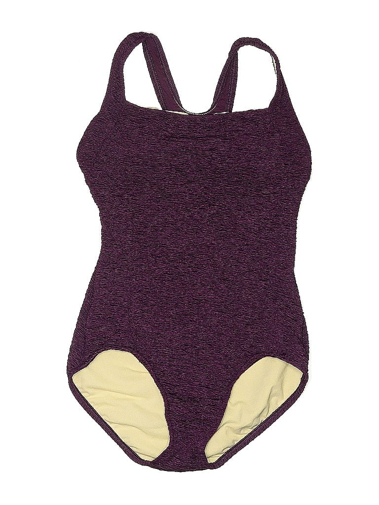 Pre-owned Assorted Brands One Piece Swimsuit In Purple