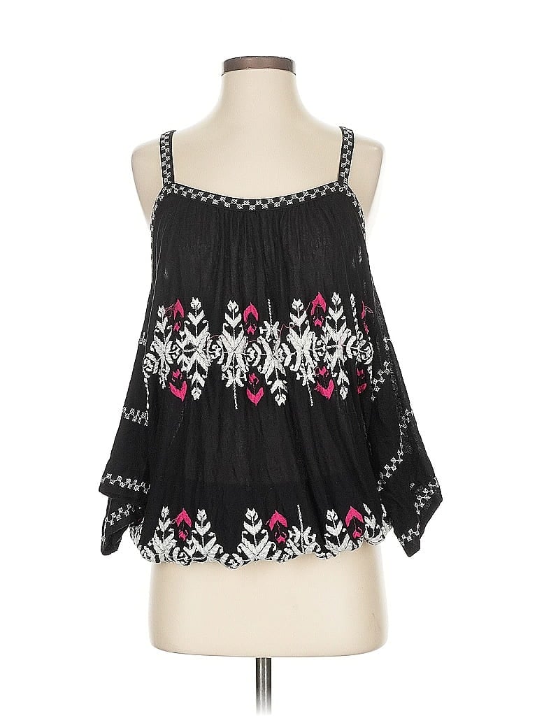 FREE PEOPLE Pre-owned Sleeveless Blouse In Black