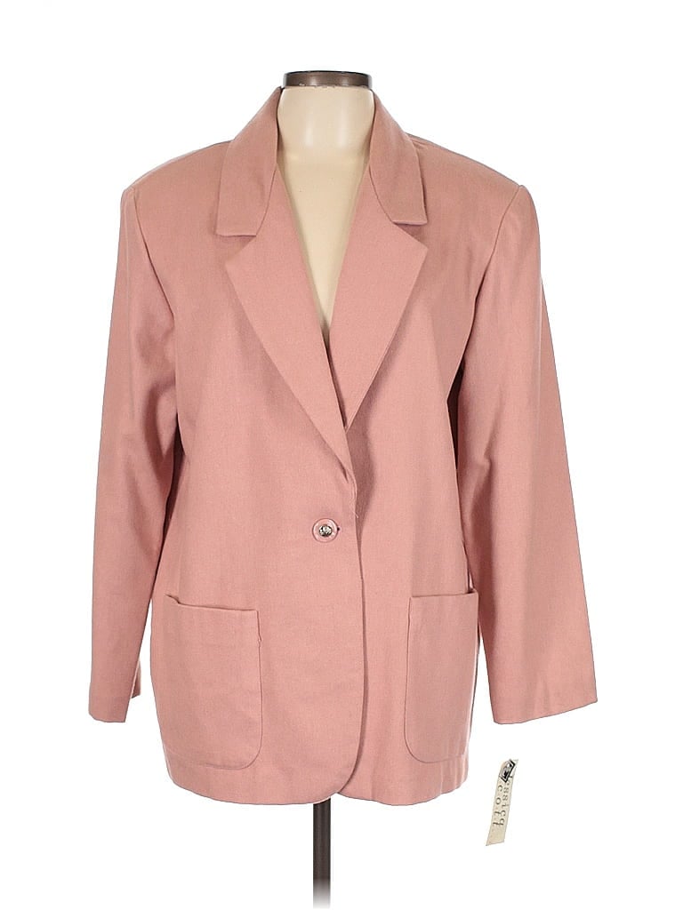 Pre-owned Assorted Brands Blazer Jacket In Pink