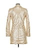 Sfizio 100% Polyester Metallic Gold Tan Sequin Blazer Dress Size EU (IT) 38 / US 2 - photo 2