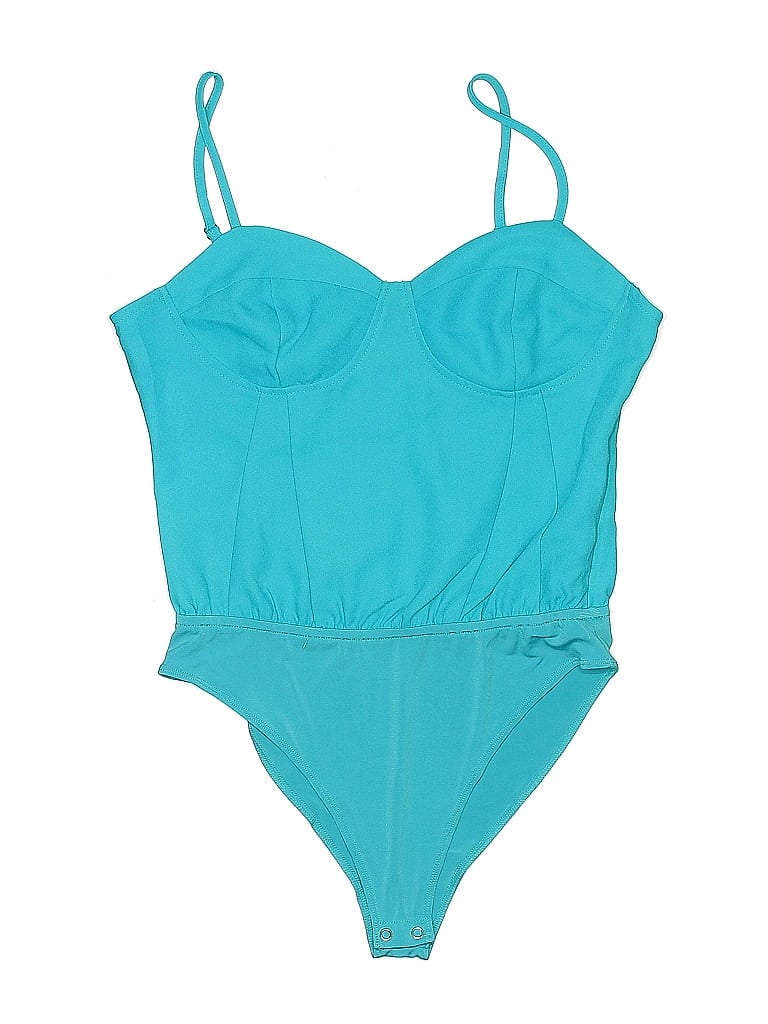 FOREVER 21 Pre-owned Bodysuit In Blue