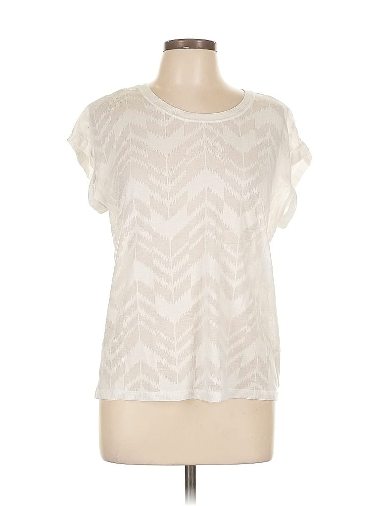 Pre-owned Express Short Sleeve T-shirt In White