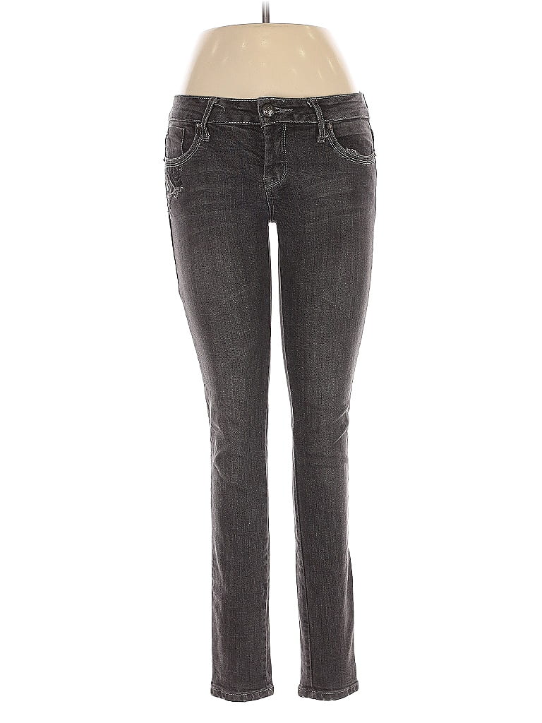 Pre-owned 2b Bebe Jeans In Gray
