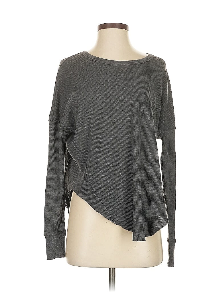 Pre-owned We The Free Long Sleeve T-shirt In Gray