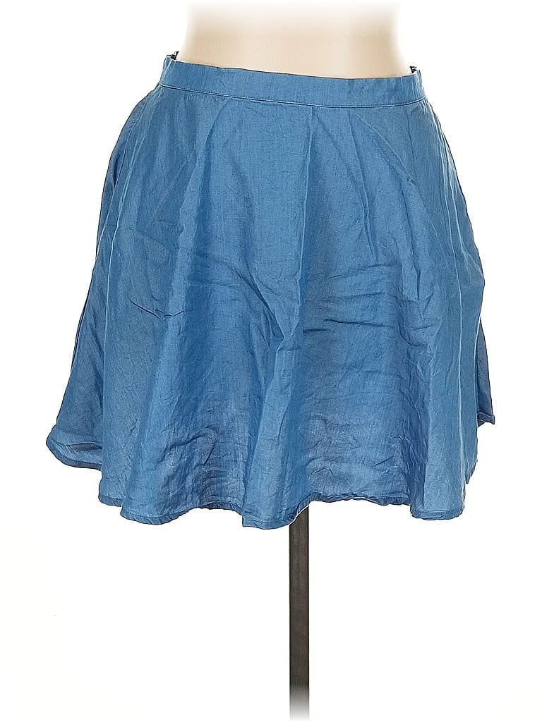LULUS Pre-owned Denim Skirt In Blue