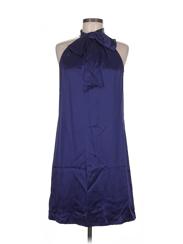 Pre-owned Ann Taylor Loft Cocktail Dress In Blue