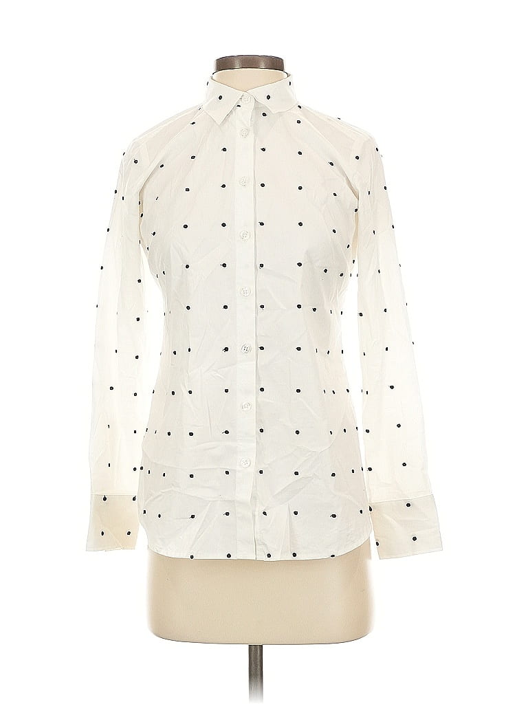 Pre-owned Ann Taylor Long Sleeve Blouse In Black