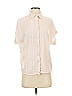 Splendid Stripes Ivory Short Sleeve Blouse Size XS - photo 1