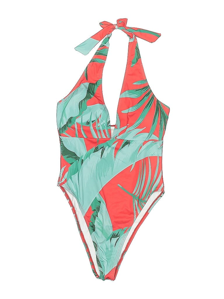 Pre-owned Unbranded One Piece Swimsuit In Green