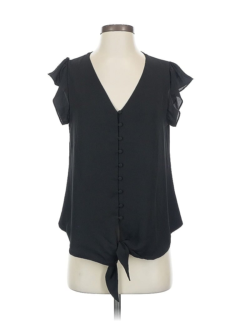 NAKED ZEBRA Pre-owned Short Sleeve Blouse In Black