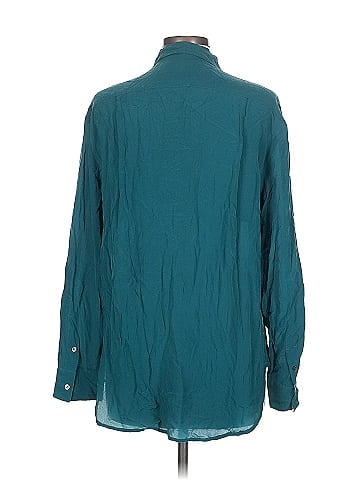 Madewell Long Sleeve Silk Top (view 2)