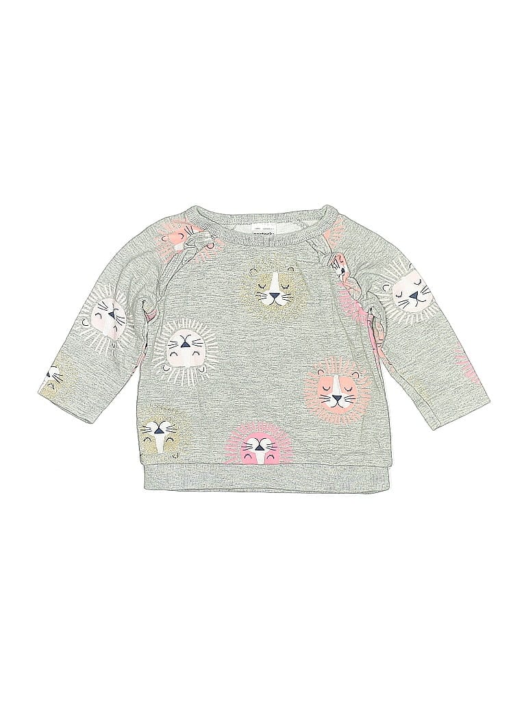 CARTER'S Pre-owned Babies' 3/4 Sleeve T-shirt In Gray