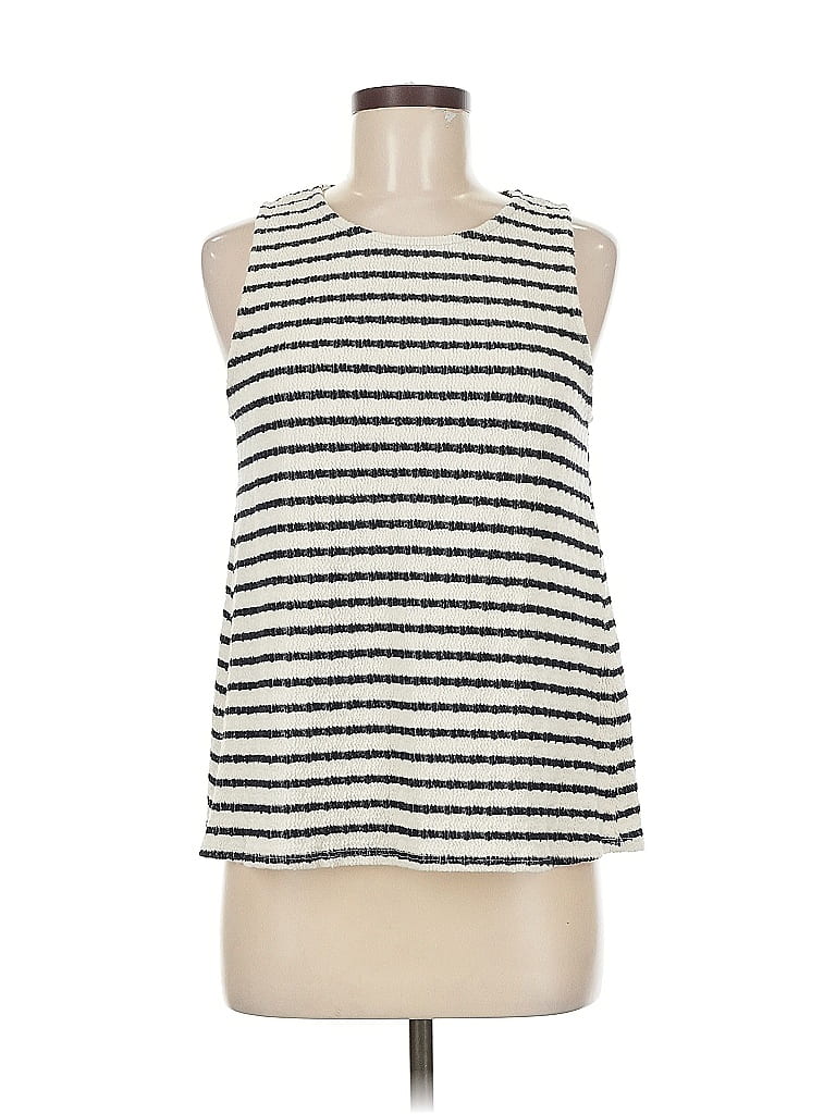 Pre-owned Gilli Sleeveless Top Ivory Halter Neckline Tops In White