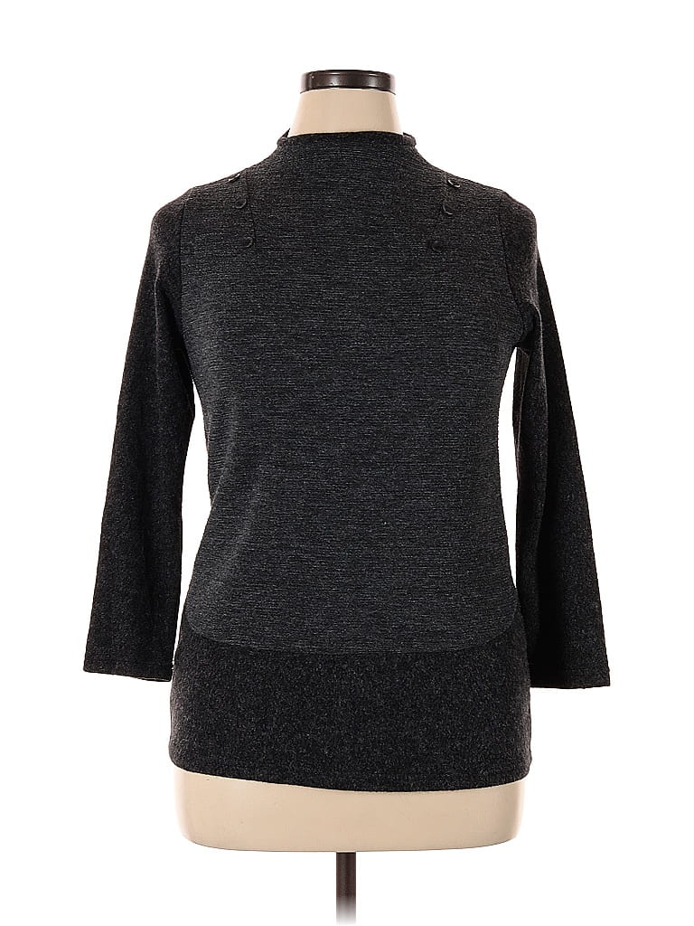 Pre-owned Unbranded Turtleneck Sweater In Gray