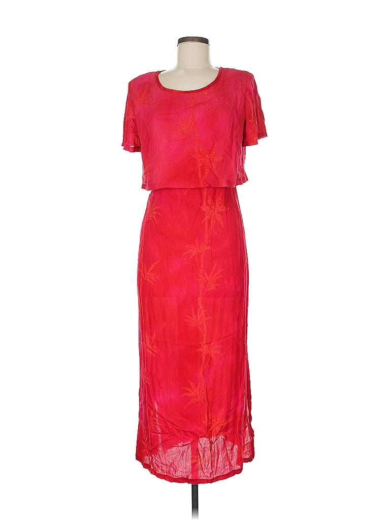 Pre-owned Assorted Brands Casual Dress In Red