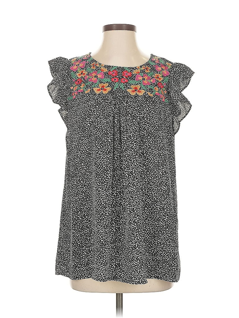 Pre-owned Assorted Brands Sleeveless Blouse In Gray