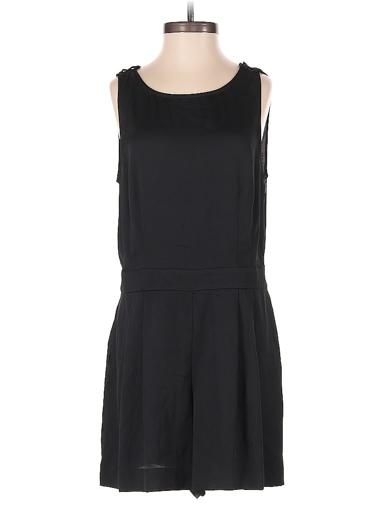 Pre-owned Ann Taylor Loft Romper In Black