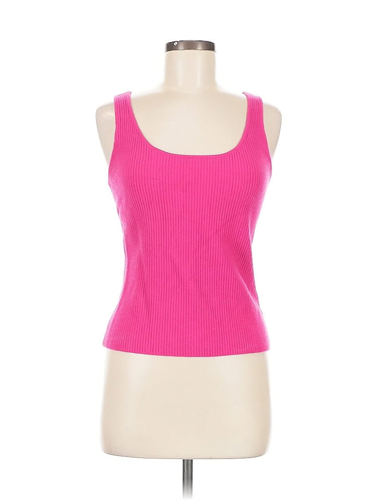 Pre-owned Marled By Reunited Sleeveless Top Pink Scoop Neck Tops