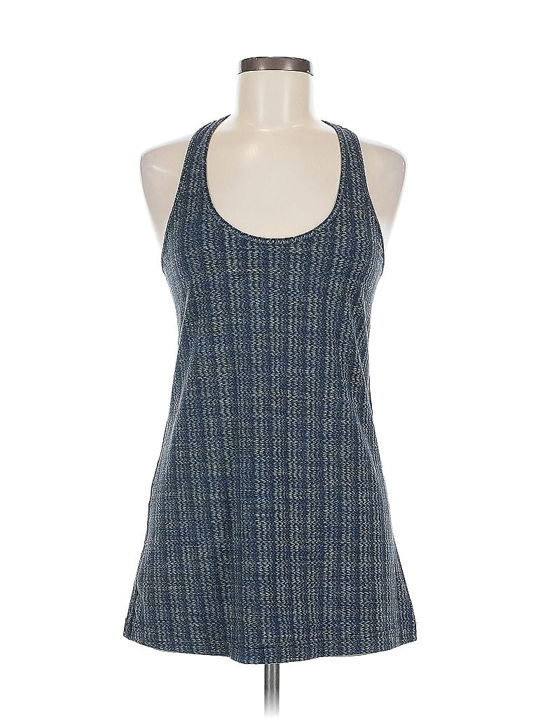 Pre-owned Lululemon Athletica Tank Top Blue Halter Neckline Tops