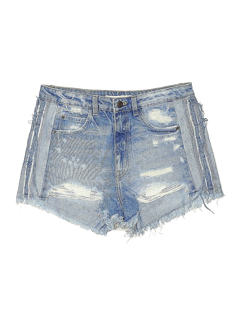 Pre-owned Trafaluc By Zara Denim Shorts In Blue