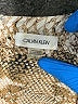 Calvin Klein 100% Rayon Animal Print Silver Romper Size 2 - photo 3