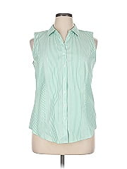 Talbots Sleeveless Button Down Shirt