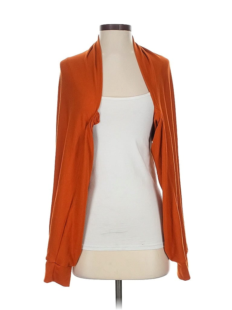 Pre-owned Zaful Cardigan Sweater In Orange