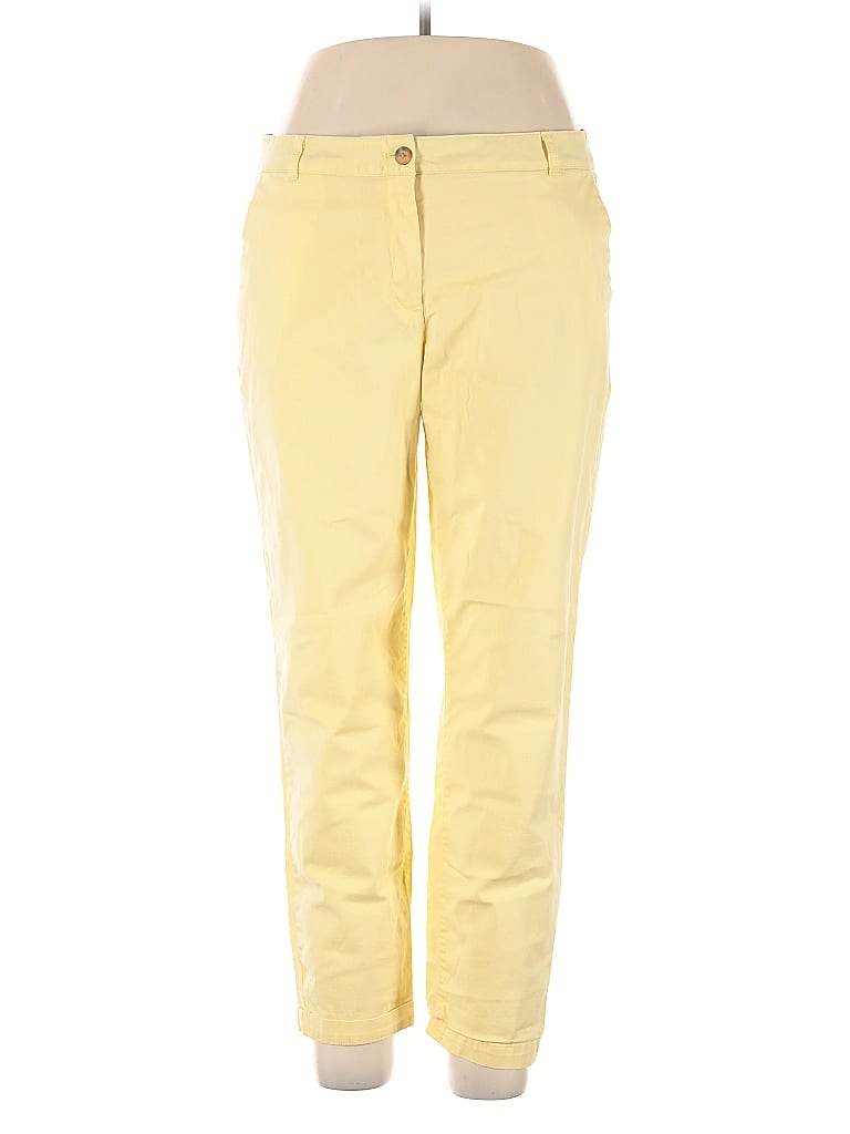 Pre-owned Talbots Casual Pants In Yellow