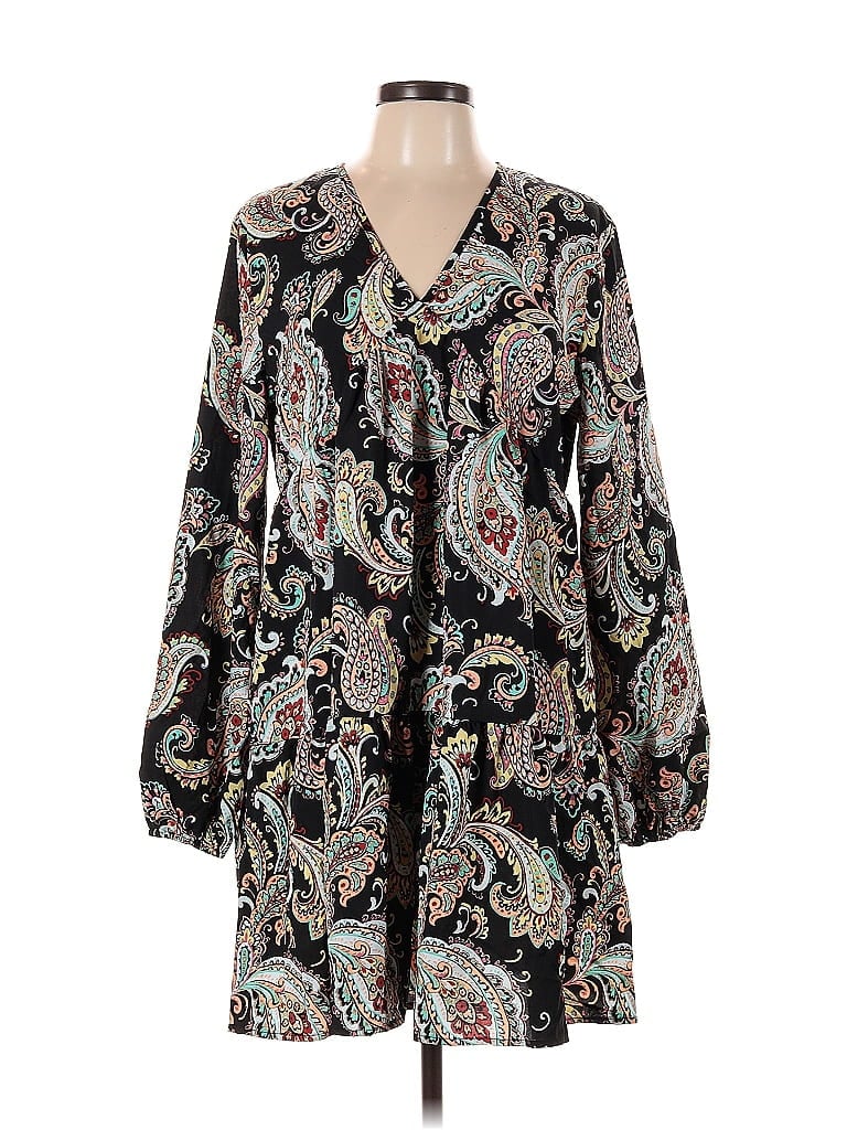 Pre-owned Shein Casual Dress In Black