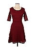Max Studio Burgundy Casual Dress Size XS - photo 1