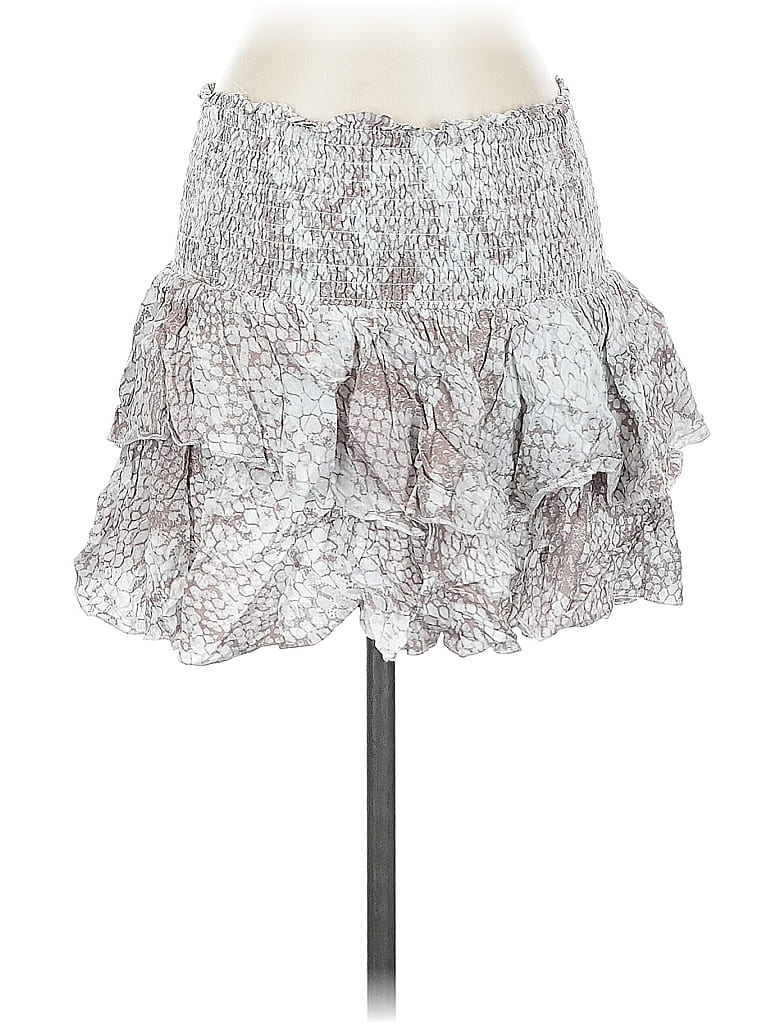 Pre-owned Pants Store Casual Skirt In Silver