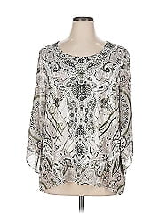 Jm Collection 3/4 Sleeve Blouse