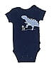 Carter's 100% Cotton Graphic Blue Short Sleeve Onesie 3-6 MO / 6 MO - photo 1
