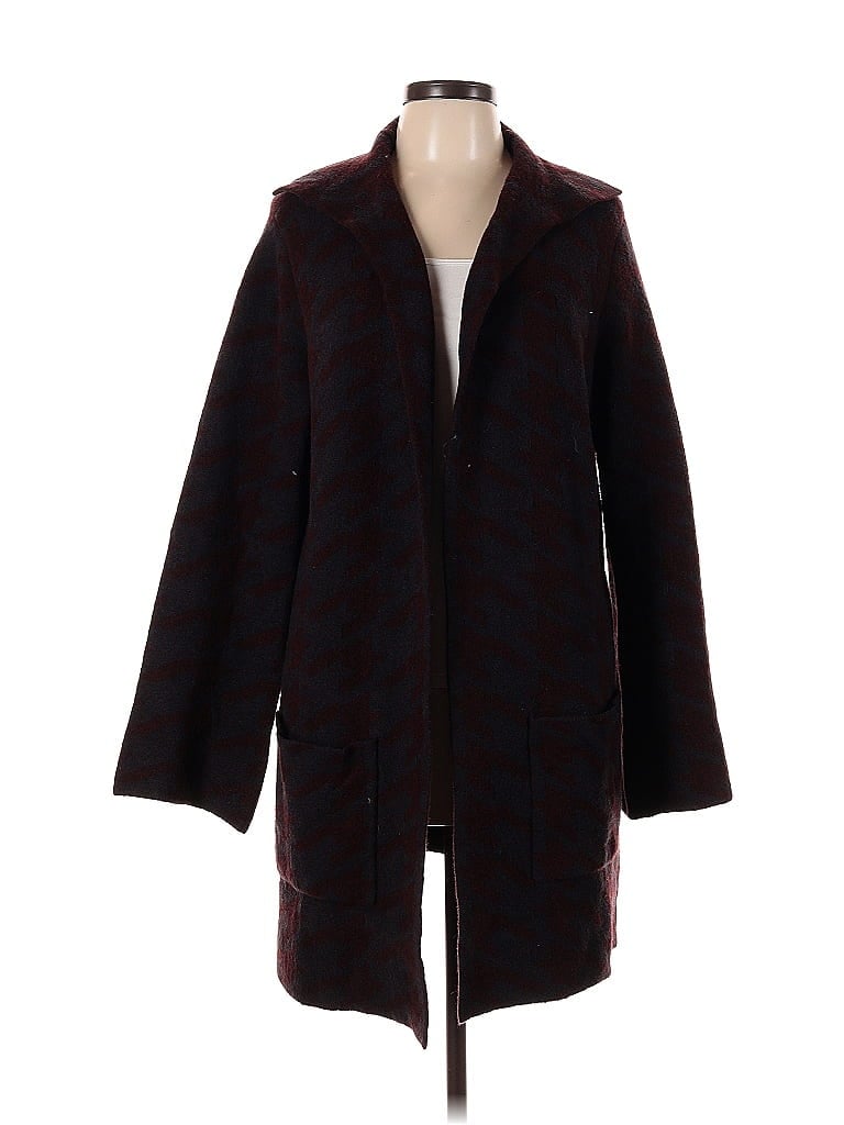 Pre-owned Ann Taylor Cardigan Sweater In Burgundy
