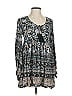 Auguste 100% Rayon Paisley Gray Casual Dress Size 2 - photo 1