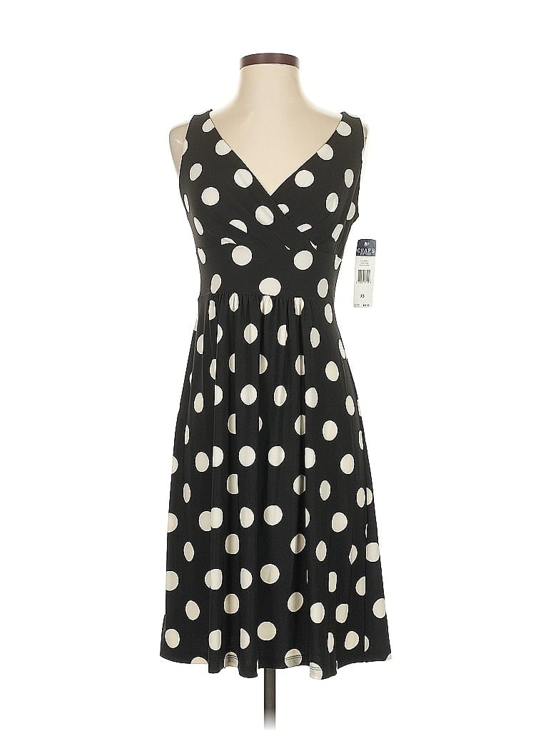 Pre-owned Chaps Casual Dress In Black