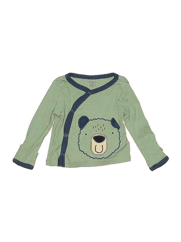 Gerber Green Long Sleeve T-Shirt Size 0-3 mo - photo 1