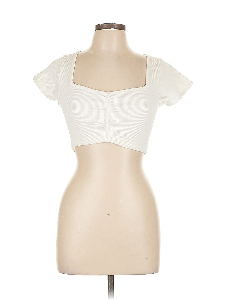Gilly Hicks Tube Top Ivory Strapless Neckline Tops In White