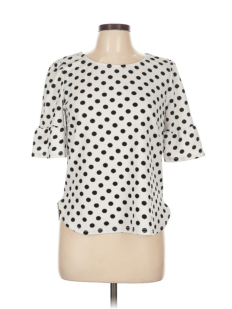 Pre-owned Green Envelope Short Sleeve T-shirt In White