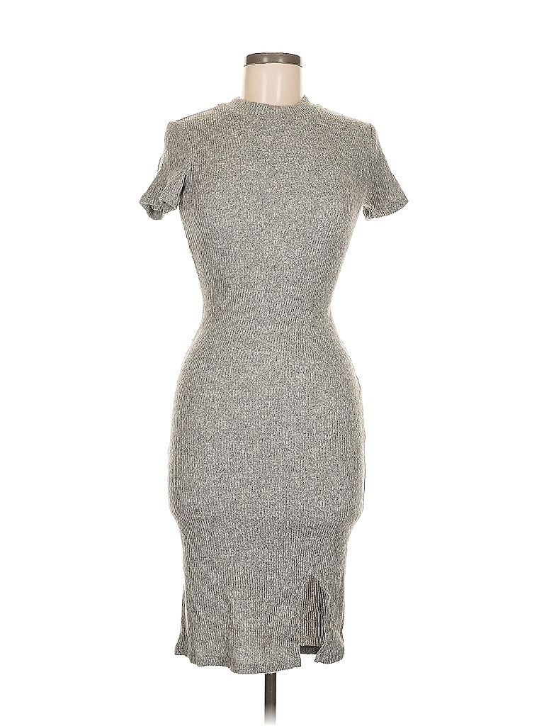Pre-owned Assorted Brands Cocktail Dress In Gray