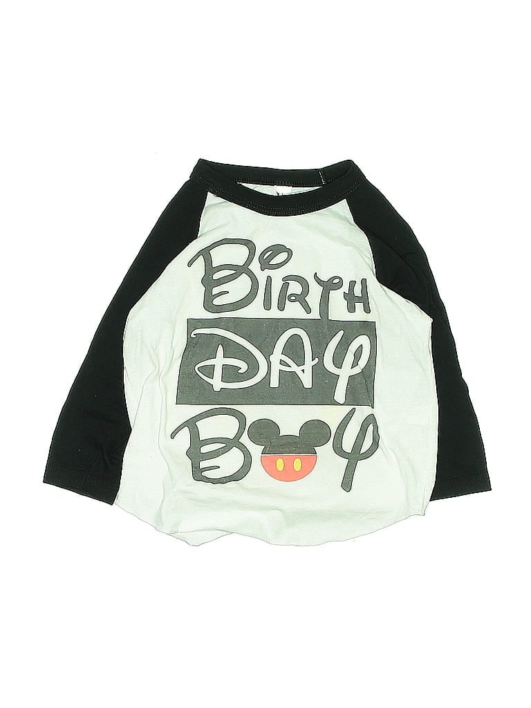 Pre-owned American Apparel Kids' 3/4 Sleeve T-shirt In Gray