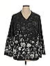 Belle By Kim Gravel Black Long Sleeve Blouse Size 1X - photo 1