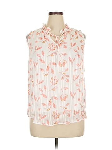 Anne Klein Sleeveless Button-Down Shirt (view 1)