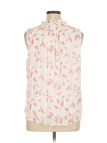 Anne Klein Sleeveless Button-Down Shirt (view 2)