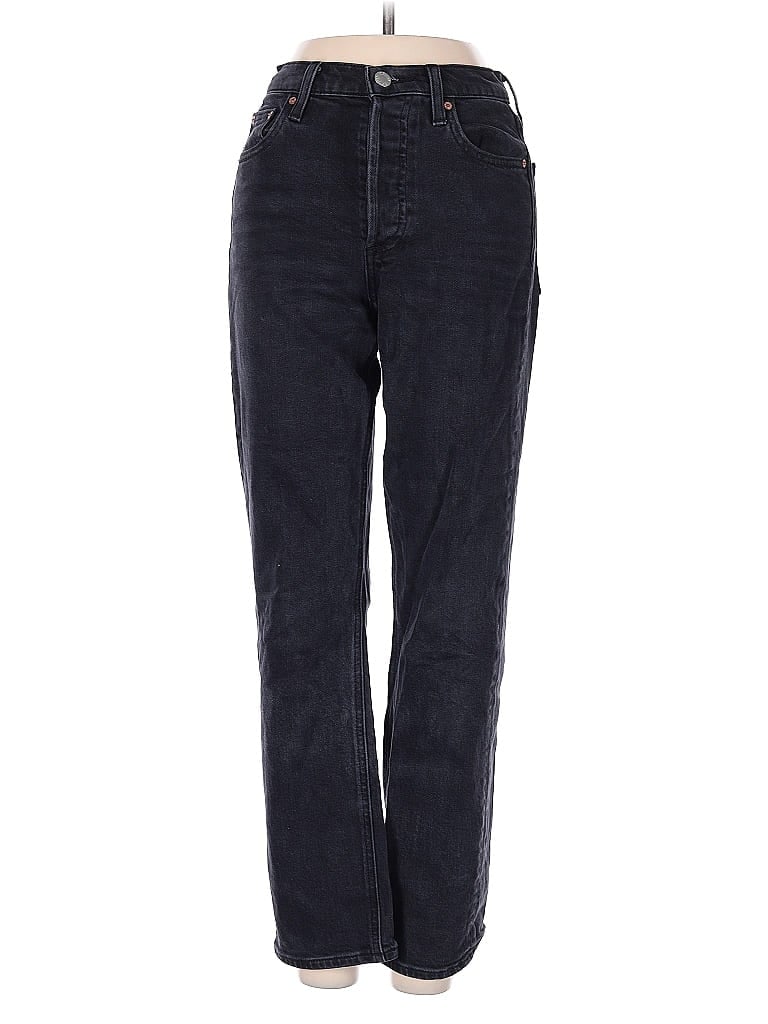 Denim Forum Chevron-herringbone Blue Black Jeans Size 23 waist - photo 1