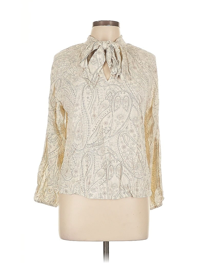 A NEW DAY Pre-owned 3/4 Sleeve Blouse In White