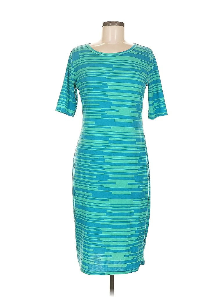 Pre-owned Lularoe Casual Dress In Blue