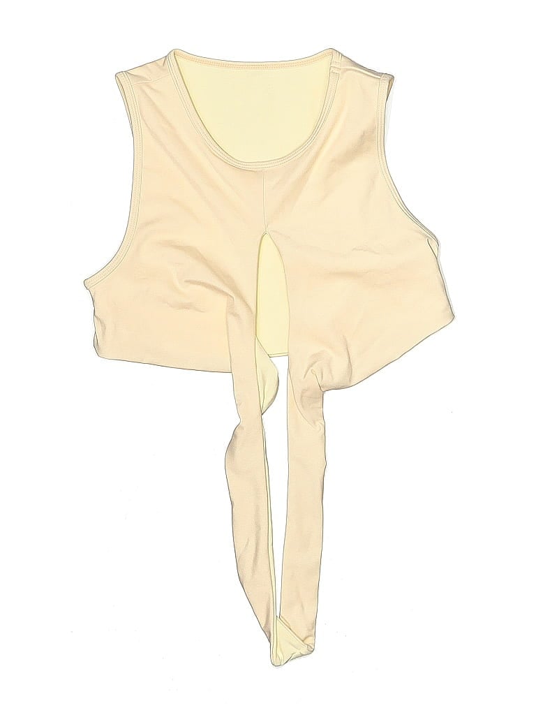 Pre-owned Assorted Brands Swimsuit Top Ivory Swimwear In White