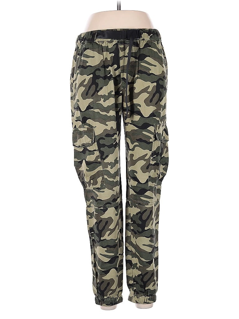 Pre-owned Pam & Gela Cargo Pants In Green